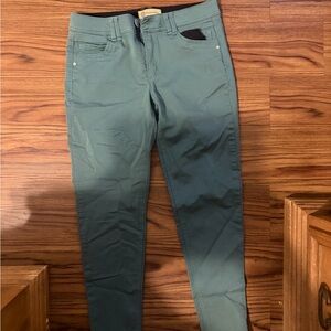 Democracy Skinny Jeans Teal Green